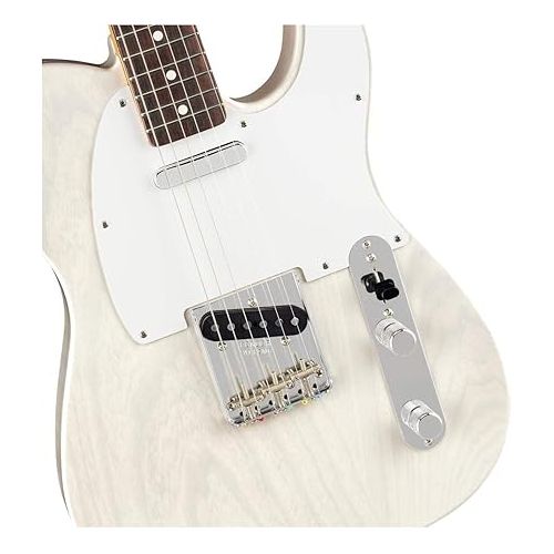  Fender Jimmy Page Mirror Telecaster Electric Guitar, White Blonde, Rosewood Fingerboard