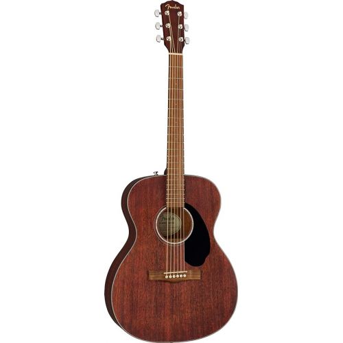  Fender CC-60S Solid Top Concert Size Acoustic Guitar Bundle with Gig Bag, Tuner, Strap, Strings, Picks, Fender Play Online Lessons, and Austin Bazaar Instructional DVD - Mahogany