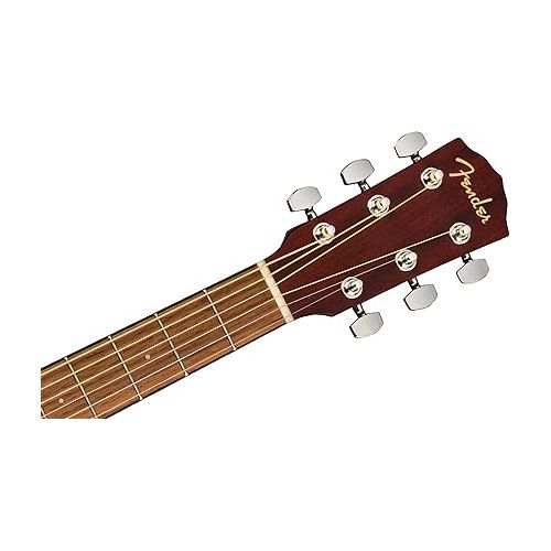  Fender CC-60S Solid Top Concert Size Acoustic Guitar Bundle with Gig Bag, Tuner, Strap, Strings, Picks, Fender Play Online Lessons, and Austin Bazaar Instructional DVD - Mahogany