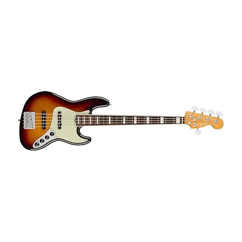  Fender American Ultra 5-String Jazz Bass, Ultraburst, Rosewood Fingerboard