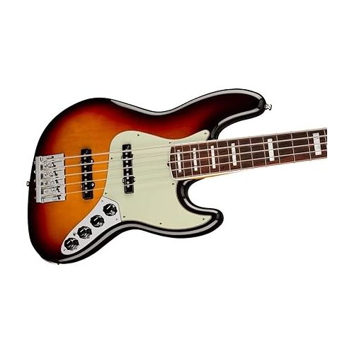  Fender American Ultra 5-String Jazz Bass, Ultraburst, Rosewood Fingerboard