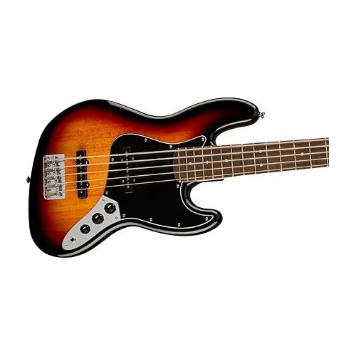  Squier Affinity Series 5-String Jazz Bass, 3-Color Sunburst, Laurel Fingerboard