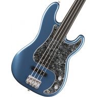 Fender Tony Franklin Precision Bass, Lake Placid Blue, Fretless, Ebony Fingerboard