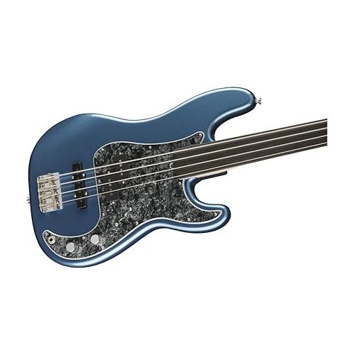  Fender Tony Franklin Precision Bass, Lake Placid Blue, Fretless, Ebony Fingerboard