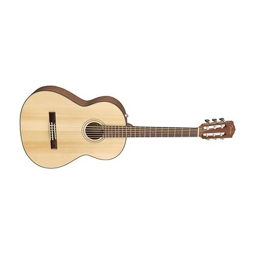  Fender CN-60S Concert Nylon String Acoustic Guitar, with 2-Year Warranty, Natural