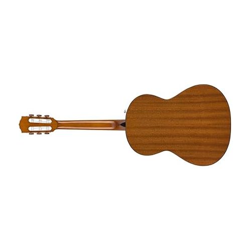  Fender CN-60S Concert Nylon String Acoustic Guitar, with 2-Year Warranty, Natural