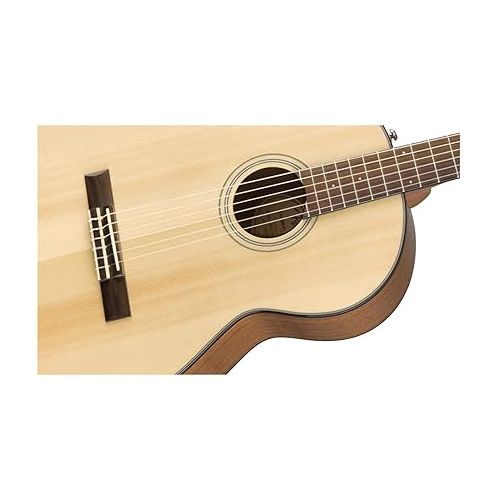  Fender CN-60S Concert Nylon String Acoustic Guitar, with 2-Year Warranty, Natural