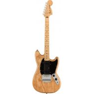 Fender Ben Gibbard Mustang Electric Guitar, with 2-Year Warranty, Natural, Maple Fingerboard