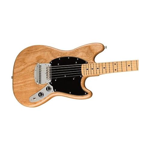  Fender Ben Gibbard Mustang Electric Guitar, with 2-Year Warranty, Natural, Maple Fingerboard