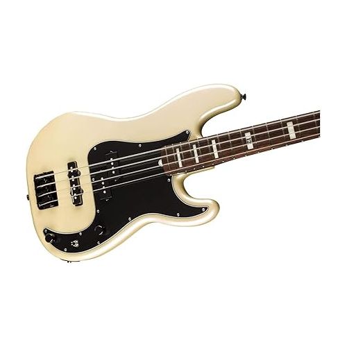  Fender Duff McKagen Deluxe Precision Bass, White Pearl, Rosewood Fingerboard