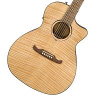 Fender FA-345CE Auditorium Cutaway Acoustic Guitar, with 2-Year Warranty, Natural
