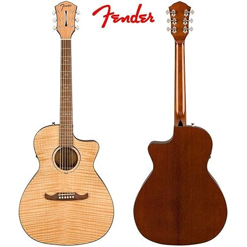  Fender FA-345CE Auditorium Body Style Acoustic Guitar - Rosewood Fingerboard - Natural