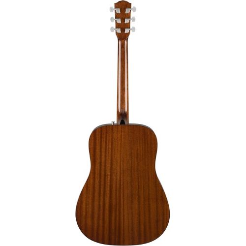  Fender CD-60S Solid Top Dreadnought Acoustic Guitar, Left Handed - Natural Bundle with Hard Case, Tuner, Strap, Strings, Picks, Austin Bazaar Instructional DVD, and Polishing Cloth