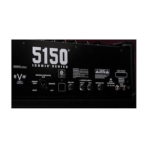  EVH 5150 Iconic Series 80-watt Tube Head - Black