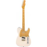 Fender JV Modified 50s Telecaster Electric Guitar, White Blonde, Maple Fingerboard