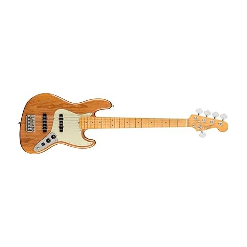  Fender American Professional II 5-String Jazz Bass, Roasted Pine, Maple Fingerboard