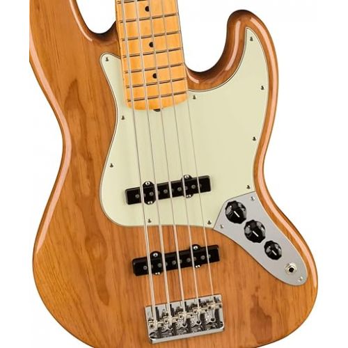  Fender American Professional II 5-String Jazz Bass, Roasted Pine, Maple Fingerboard