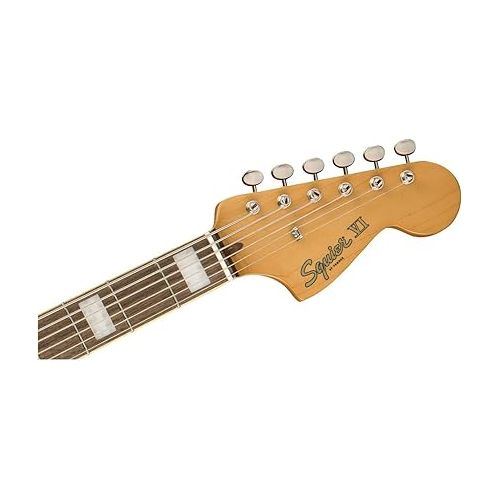  Squier Classic Vibe 6-String Bass VI, Black, Laurel Fingerboard