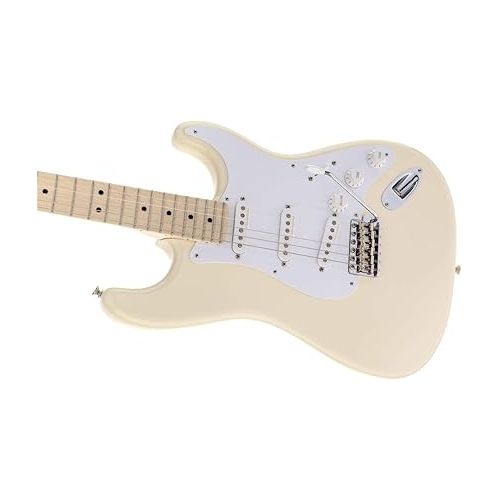  Fender Eric Clapton Stratocaster Electric Guitar, Maple Fingerboard - Olympic White