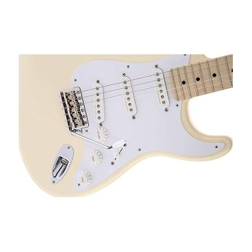  Fender Eric Clapton Stratocaster Electric Guitar, Maple Fingerboard - Olympic White