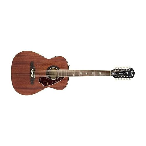  Fender Tim Armstrong Hellcat 12-String Concert Acoustic Guitar, with 2-Year Warranty, Natural, Walnut Fingerboard