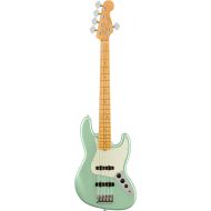 Fender American Professional II 5-String Jazz Bass, Mystic Surf Green, Maple Fingerboard