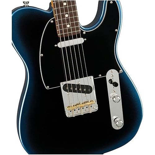  Fender 6 String Solid-Body Electric Guitar, Right, Dark Knight (0113940761)