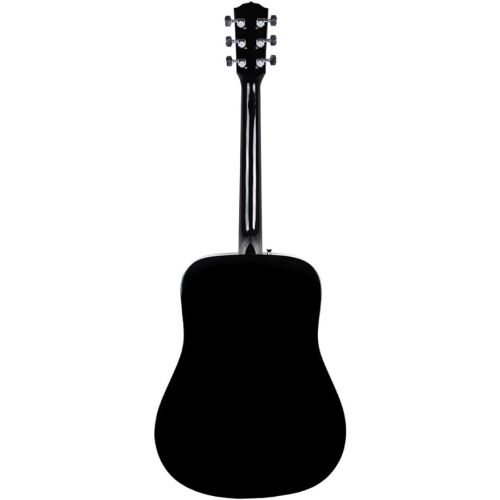  Fender FA-115 Dreadnought Acoustic Guitar - Black Bundle with Gig Bag, Tuner, Strings, Strap, Picks, and Fender Play Online Lessons