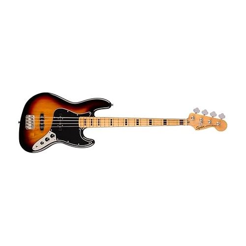  Squier Classic Vibe 70s Jazz Bass, 3-Color Sunburst, Maple Fingerboard