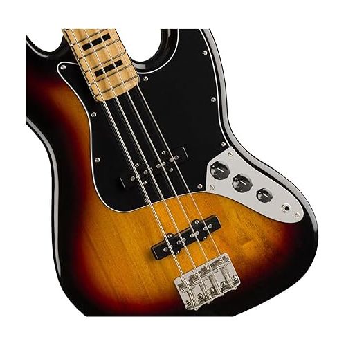  Squier Classic Vibe 70s Jazz Bass, 3-Color Sunburst, Maple Fingerboard