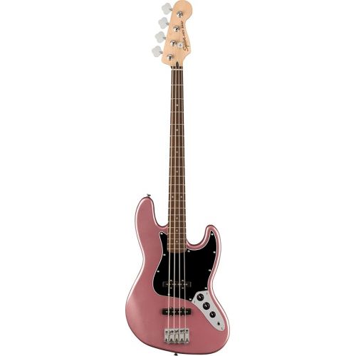  Fender Squier Affinity Jazz Bass - Burgundy Mist Bundle with Rumble 15 Amplifier, Instrument Cable, Gig Bag, Tuner, Strap, and Austin Bazaar Instructional DVD