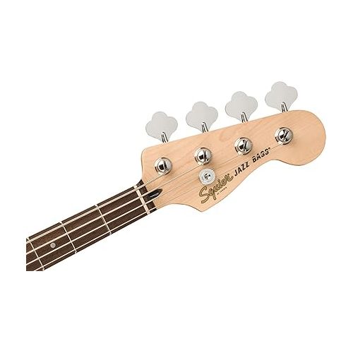  Fender Squier Affinity Jazz Bass - Burgundy Mist Bundle with Rumble 15 Amplifier, Instrument Cable, Gig Bag, Tuner, Strap, and Austin Bazaar Instructional DVD