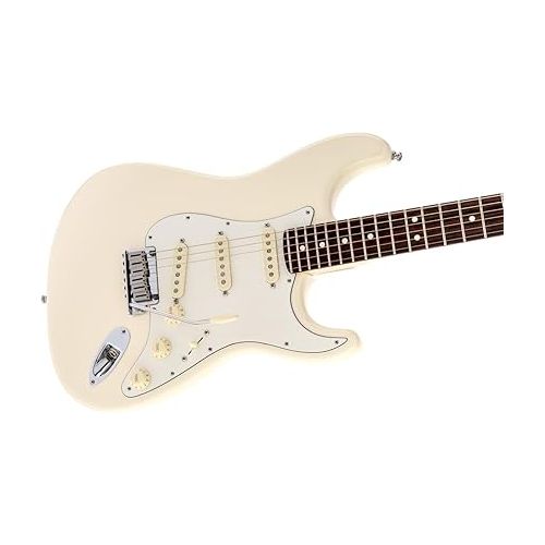  Fender Jeff Beck Stratocaster Electric Guitar, Rosewood Fingerboard - Olympic White