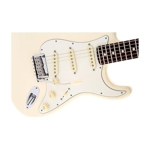  Fender Jeff Beck Stratocaster Electric Guitar, Rosewood Fingerboard - Olympic White