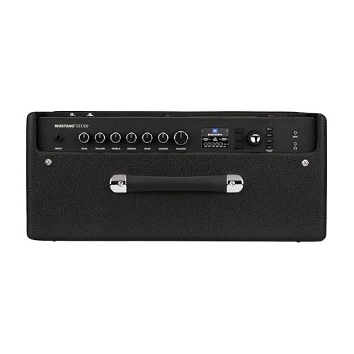  Fender Mustang GTX100 Guitar Amp and 7 Button Footswitch, 100 Watts, with 2-Year Warranty Integrated Looper, Bluetooth Audio Streaming for Play Along, 24.5Dx21.05Wx13.05H Inches, Black