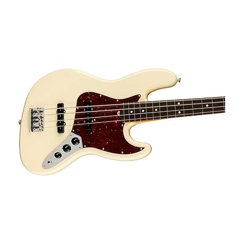  Fender American Professional II Jazz Bass, Olympic White, Rosewood Fingerboard