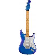 Fender 6 String Solid-Body Electric Guitar, Right, Blue Marlin (0140242364)