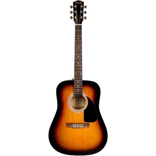  Fender FA-115 Dreadnought Acoustic Guitar - Sunburst Bundle with Gig Bag, Tuner, Strings, Strap, and Picks