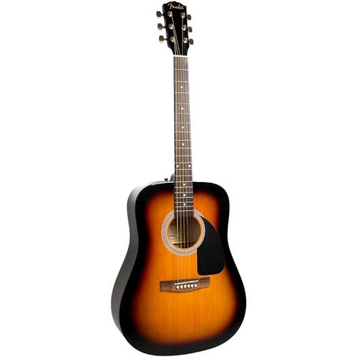  Fender FA-115 Dreadnought Acoustic Guitar - Sunburst Bundle with Gig Bag, Tuner, Strings, Strap, and Picks