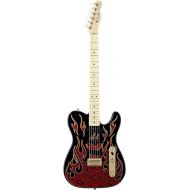 Fender James Burton Telecaster, Maple Fretboard - Red Paisley Flames