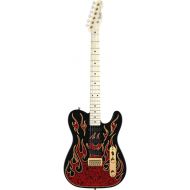 Fender James Burton Telecaster, Maple Fretboard - Red Paisley Flames