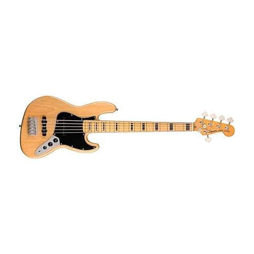  Squier Classic Vibe 70s 5-String Jazz Bass, Natural, Maple Fingerboard
