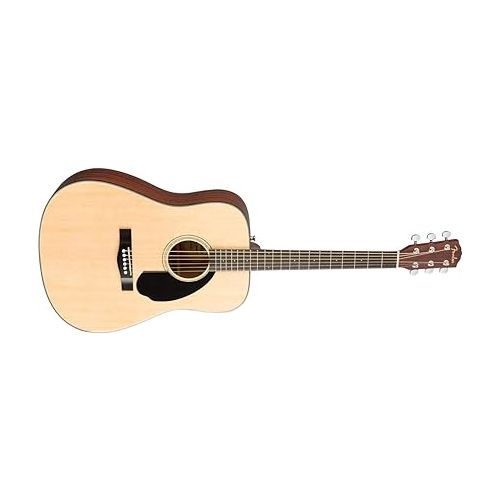  Fender CD-60S Dreadnought Acoustic Guitar, with 2-Year Warranty, Natural