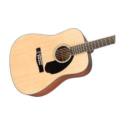  Fender CD-60S Dreadnought Acoustic Guitar, with 2-Year Warranty, Natural