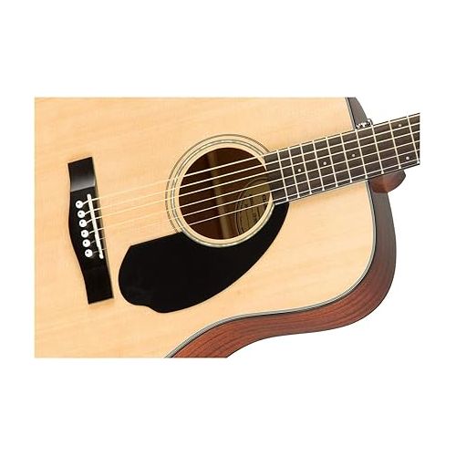  Fender CD-60S Dreadnought Acoustic Guitar, with 2-Year Warranty, Natural