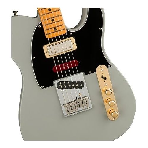  Fender Brent Mason Telecaster Electric Guitar, Primer Gray, Maple Fingerboard