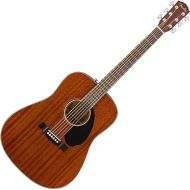 Fender Acoustic Guitar, CD-60S, with 2-Year Warranty, Dreadnought Classic Design with Rounded Walnut Fingerboard, Glossed Finish, All-Mahogany Construction