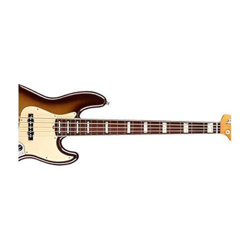  Fender American Ultra 5-String Jazz Bass, Mocha Burst, Rosewood Fingerboard