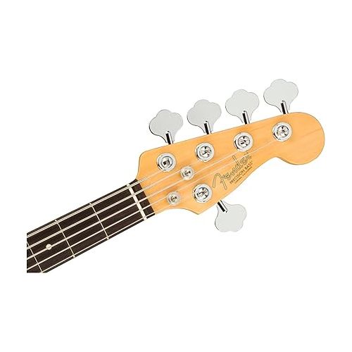  Fender American Professional II 5-String Precision Bass, 3-Color Sunburst, Rosewood Fingerboard