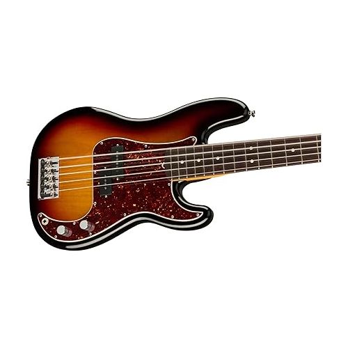  Fender American Professional II 5-String Precision Bass, 3-Color Sunburst, Rosewood Fingerboard